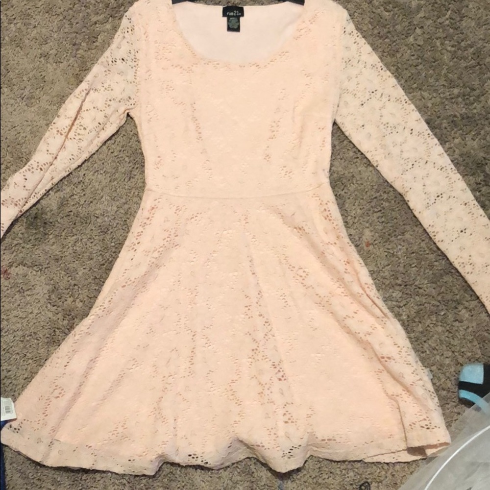 blush pink dress